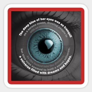 Blue Eyes POEM Sticker